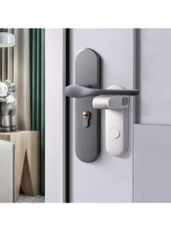Oasisgalore Childproof Door Lever Lock, Baby Safety Door Handle Lock, Use Adhesive no Tools Need or Drill (White)  - Image 1