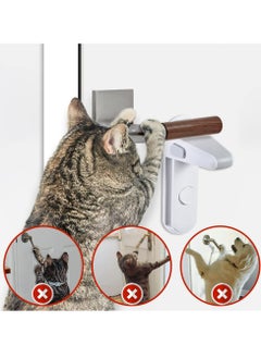 Oasisgalore Childproof Door Lever Lock, Baby Safety Door Handle Lock, Use Adhesive no Tools Need or Drill (White)  - Image 3