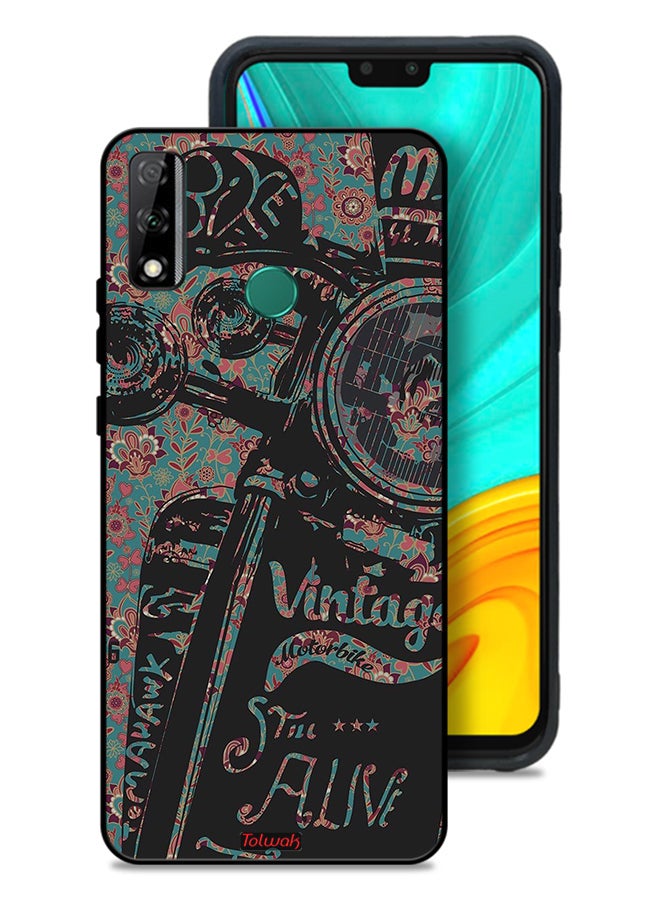 Tolwak Huawei Y8s Protective Case Cover Vintage Motorbike - Image 1
