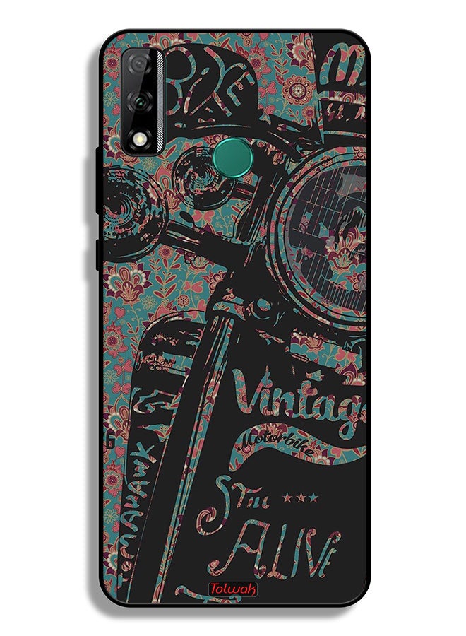 Tolwak Huawei Y8s Protective Case Cover Vintage Motorbike - Image 2