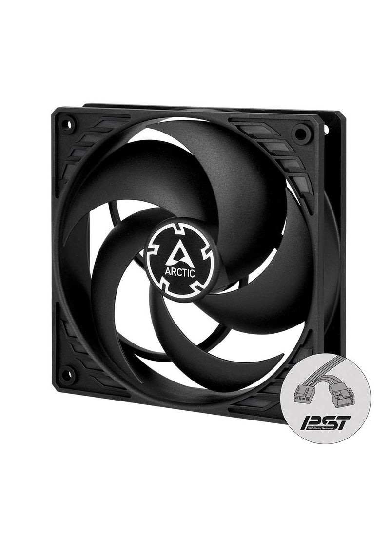 P12 PWM PST CO - PC Fan, 120mm Case Fan, PWM Sharing Technology (PST), Pressure-optimised, Dual Ball Bearing for Continuous Operation, Computer, 200–1800 RPM (0 RPM <5%)