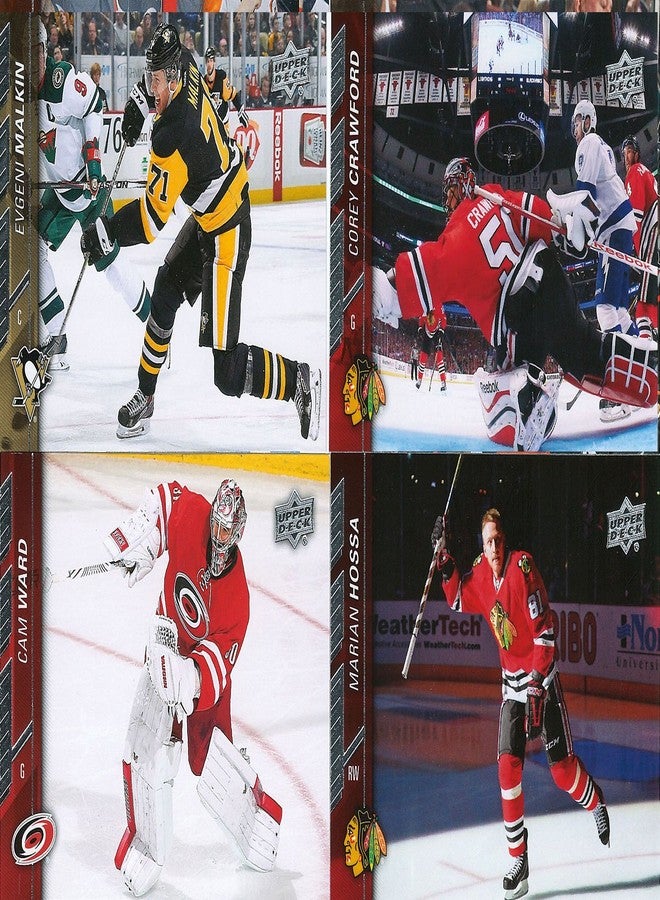 Upper Deck 2015 2016 Upper Deck NHL Hockey Series One Complete Mint Basic Hand Collated 200 Card Veteran Players Set Including Alex Ovechkin Steven Stamkos and More - Image 3