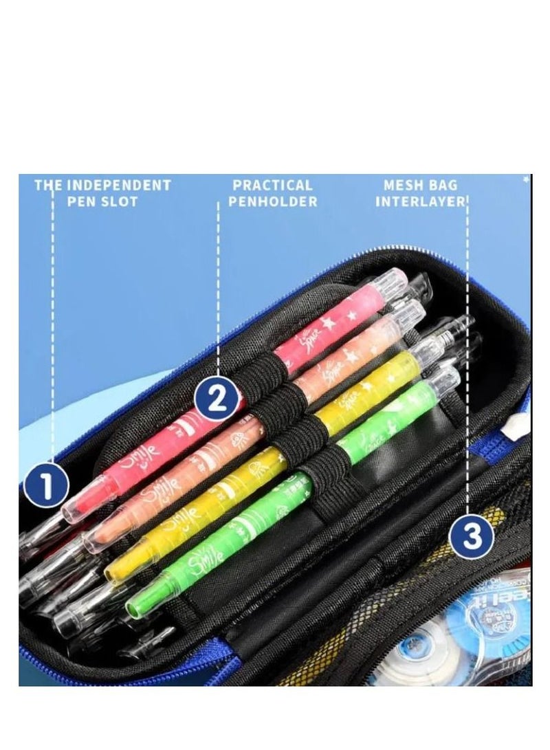 Y&D Pencil Case for Boys Girls 3D Decompression Pen Large Aesthetic Pencilcase with Compartments Big Capacity Pouch Cute Bag Office Box Organizer Secondary School - Image 2