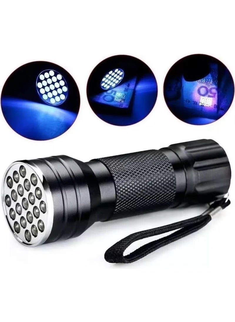Fenerix 21 LED Ultraviolet Flashlight, 395 Nm Purple UV Flashlight, Money Check Light, Pet Stain Check Light, Nail Polish Nail Dryer Lamp  - Image 1