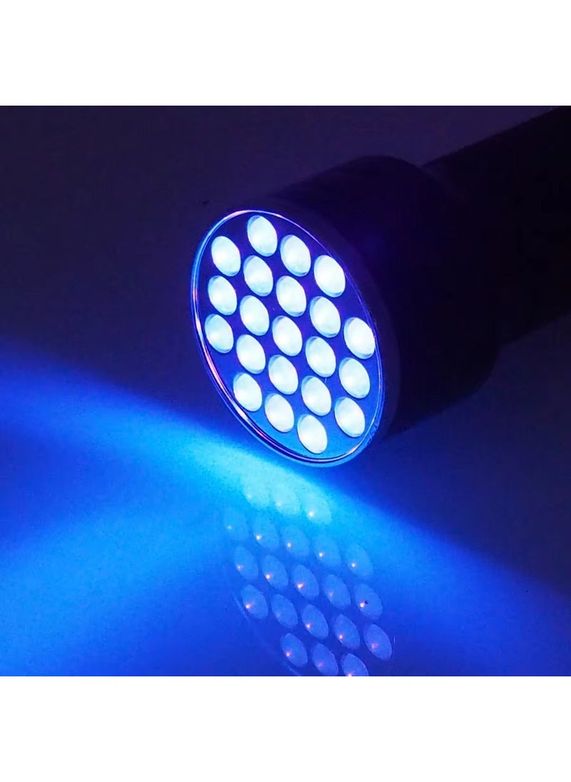 Fenerix 21 LED Ultraviolet Flashlight, 395 Nm Purple UV Flashlight, Money Check Light, Pet Stain Check Light, Nail Polish Nail Dryer Lamp  - Image 3