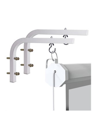 Universal Projector Screen Ceiling Mount, 2 PCS Projector Screen L-Brackets Wall Hanging Mount, 6.5 Inch Adjustable Extension with Hook Kit for Home Office Projector and Movie Screens - pzsku/Z8A340D44F1E5DF56ED8FZ/45/_/1722095717/e0d091d0-58e1-4a2b-95b2-30c5152c7f0c
