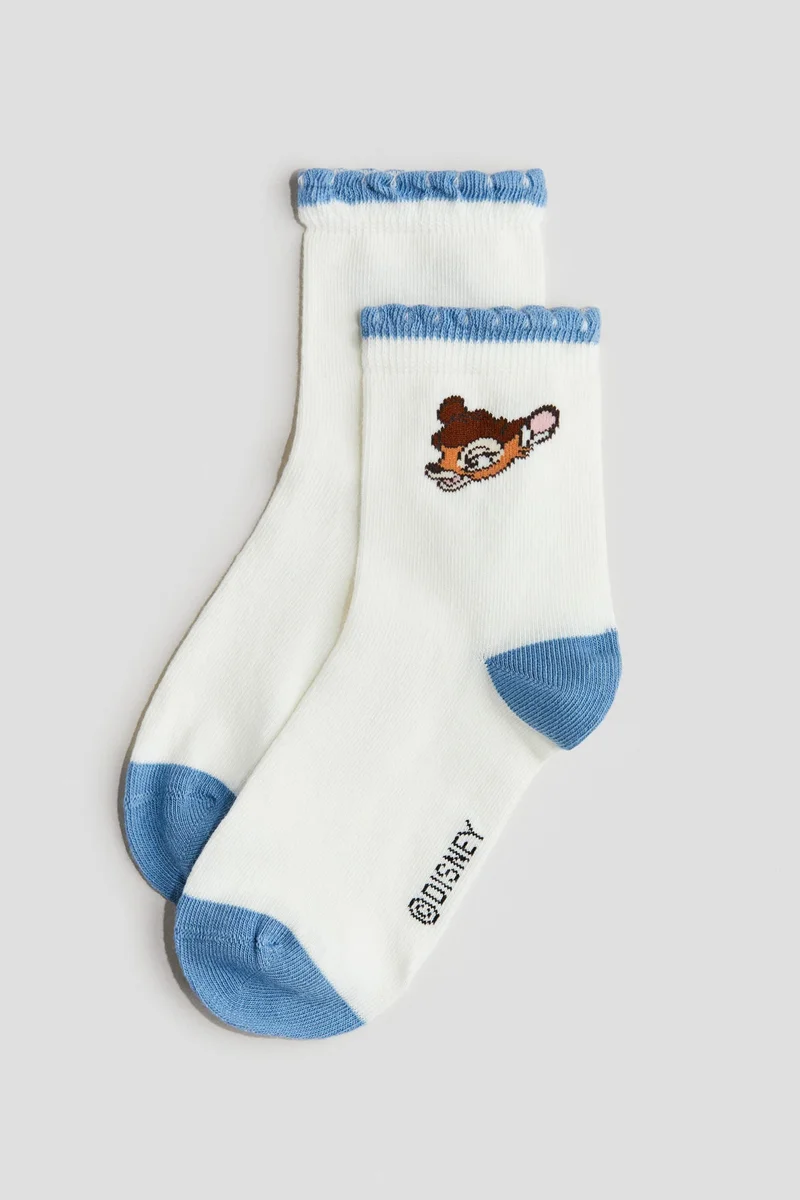 H&M 5-pack motif-detail socks