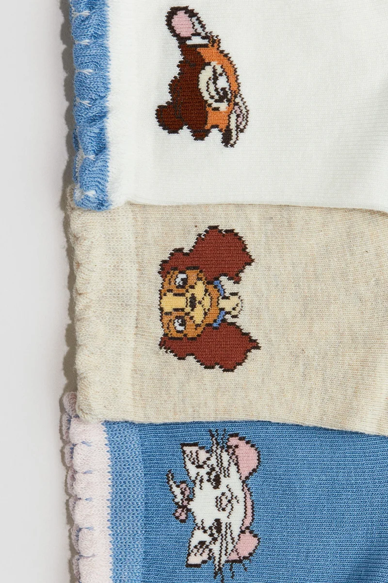 H&M 5-pack motif-detail socks