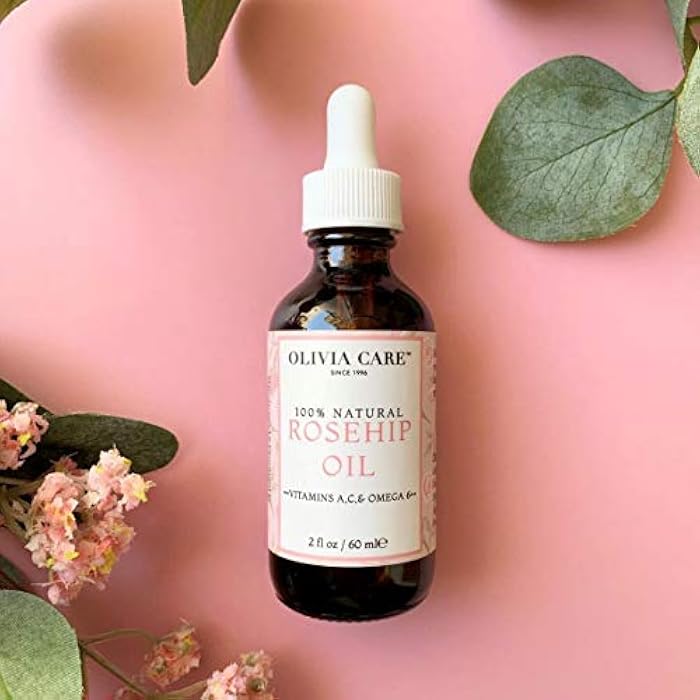 Olivia Care زيت وجه أوليفيا كير من ثمر الورد | 2 أونصة كبيرة | محمل بالفيتامينات E و C و A لعلاج التجاعيد، ندبات حب الشباب، العيوب والهالات السوداء – مرطب طبيعي للجمال للعناية بالبشرة - Image 5