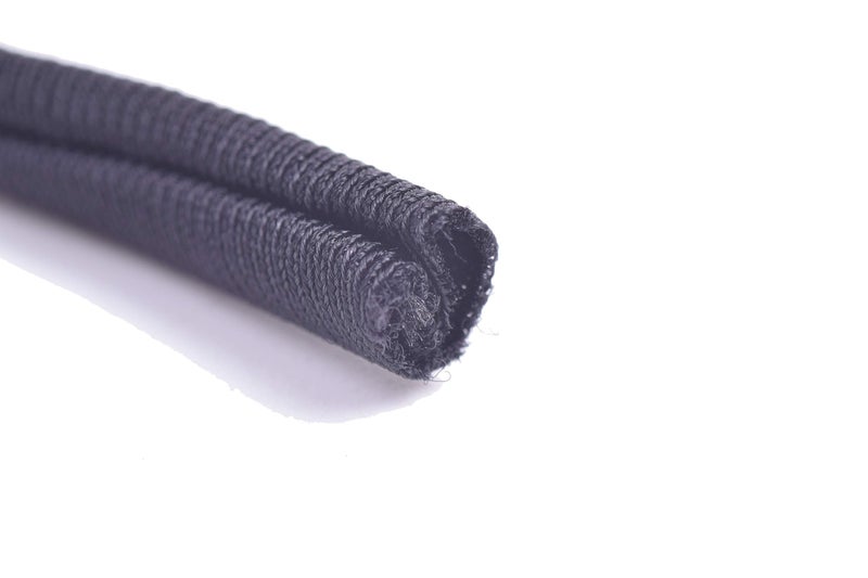 KONMAY 5.0 mm Black Spandex Fabric Stretch Cord, 20 Yards Hollow Round Soft Elastic String for Sewing, Masks, Hair Ties, Jewelry, and DIY Crafting Projects - Image 3