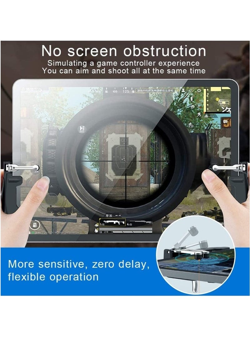 Trigger for Tablet Auto High Frequency Tap Mobile Game Controller for iPad Tablet Smartphones Gamepad with L1R1 Aim Trigger Game Shooter for Knives Out Rules of Survival - Image 5