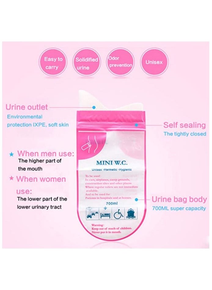 MIRFA Disposable Urine Bags, Pee Bags for Camping Travel Urinal Toilet Traffic Jam Emergency Portable Vomit Bags Pee Bags Car Toilet for Men Women Children Brief Relief,12 Pcs  - Image 5