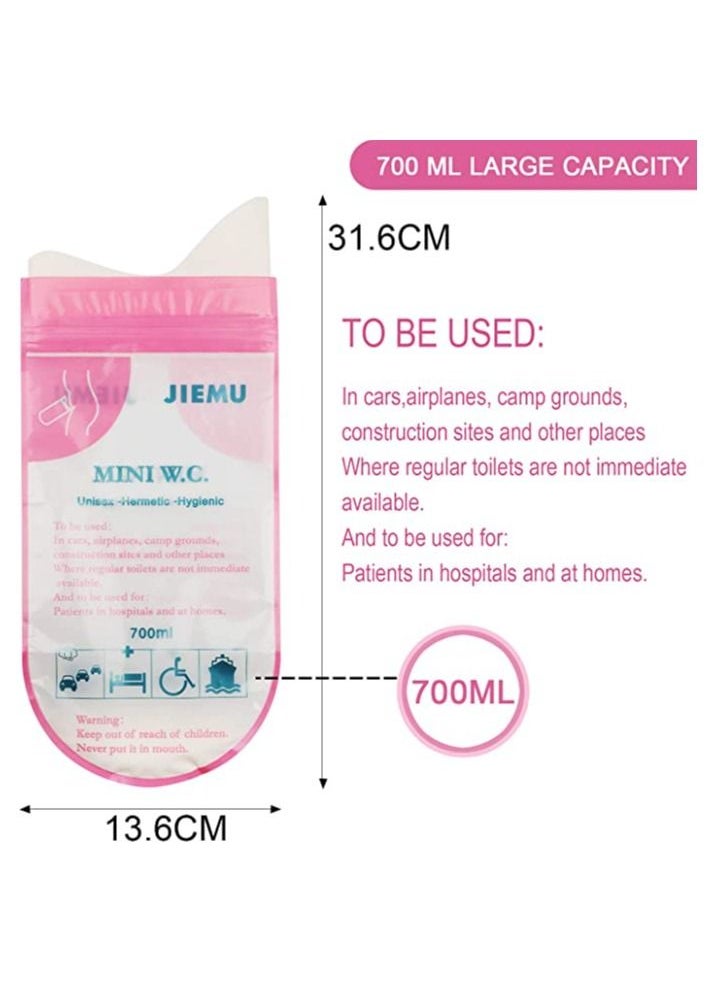 MIRFA Disposable Urine Bags, Pee Bags for Camping Travel Urinal Toilet Traffic Jam Emergency Portable Vomit Bags Pee Bags Car Toilet for Men Women Children Brief Relief,12 Pcs  - Image 2