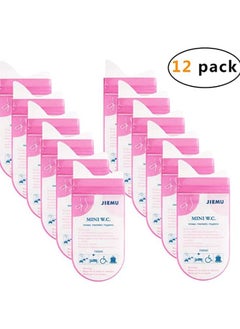 MIRFA Disposable Urine Bags, Pee Bags for Camping Travel Urinal Toilet Traffic Jam Emergency Portable Vomit Bags Pee Bags Car Toilet for Men Women Children Brief Relief,12 Pcs  - Image 1