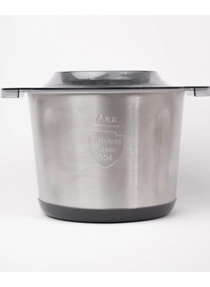 REBUNE Electric Meat And Vegetable Chopper With Two Speeds 3 L 500 W RE-2-163 Gold/Black - Image 3