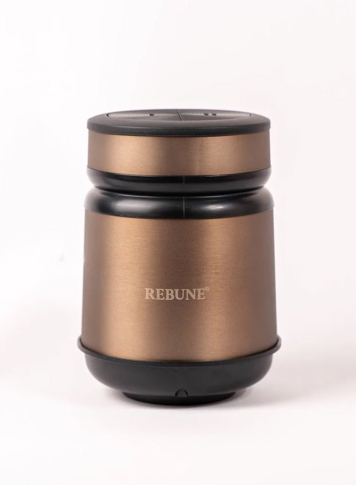 REBUNE Electric Meat And Vegetable Chopper With Two Speeds 3 L 500 W RE-2-163 Gold/Black - Image 4