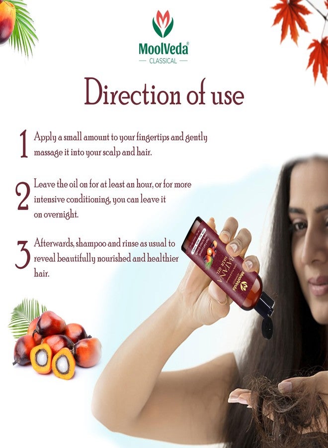 Moolveda Pure Batana Oil for Hair Growth By Dr Sebi Sourced From Honduras | Promotes Thicker, Shiny, Stronger & Healthy Hair | Pure Dr Sebi Batana Oil for Hair Growth and Hair Fall Control | 100 ml - Image 5