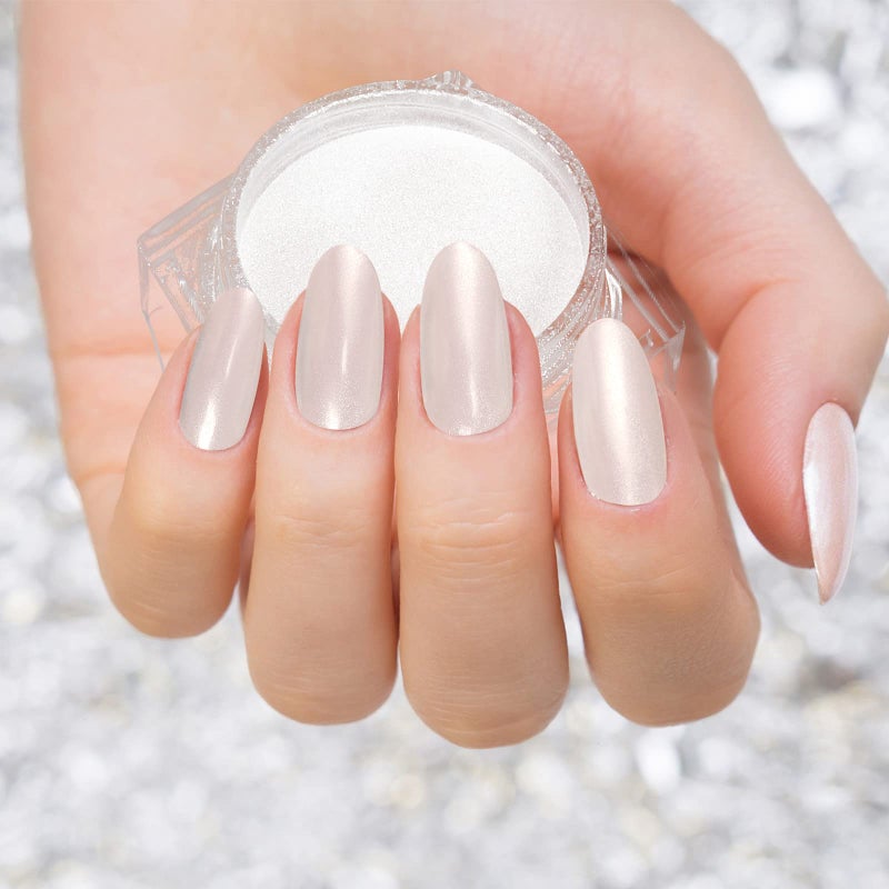 Artdone White Pearl Chrome Nail Powder,Iridescent Aurora Powder Metallic Mirror Effect Pigment Pearlescent Mermaid Pigment Pearl Glitter Dust Kit,Nail Art Decoration, Resin Craft - Image 3