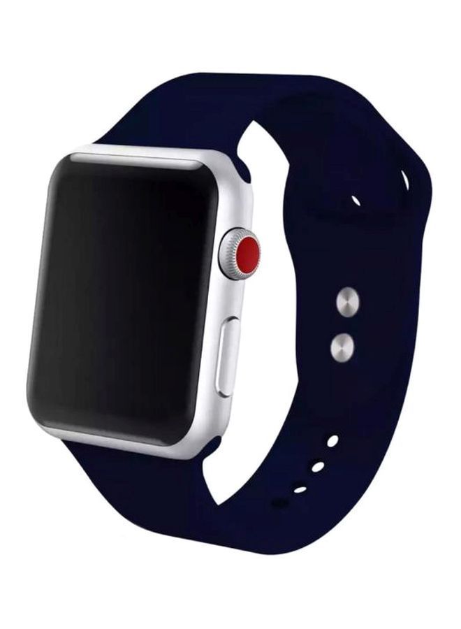 نيبمينينت سوار بديل لساعة أبل الذكية من مجموعة سيريس 1/2/3/ مقاس 42 مم أسود