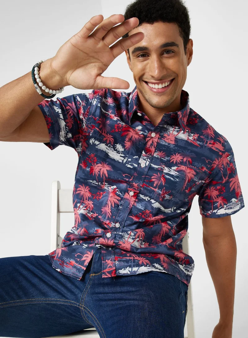 Seventy Five Floral Print Shirt