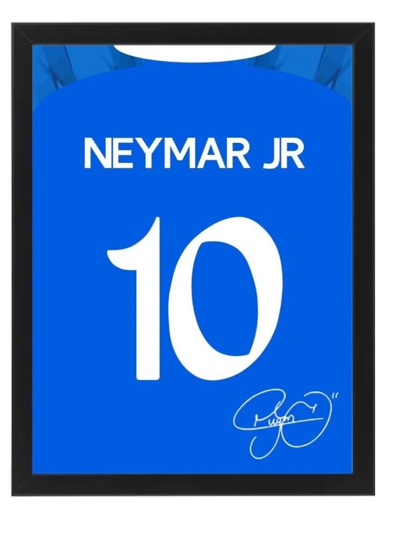 Boomah Accessories Set of 2, Cristiano Ronaldo and Neymar Autographed Jersey - Framed Poster 30x40cm - CR7 -Football Memorabilia, Soccer Collectible, Gift for Fans  - Image 3