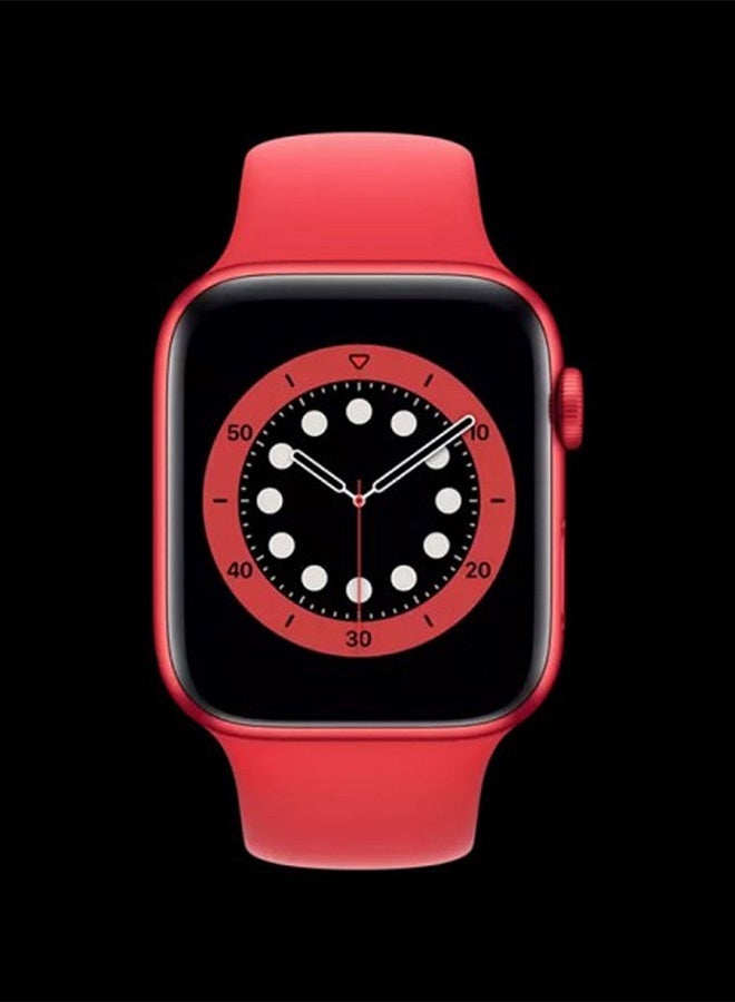 CATANES Replacement Band for Apple Watch Band 38mm 40mm 41mm (42mm Series 10) – Solo Loop Silicone Band - Wrist Size 120-125mm - Red - Image 2