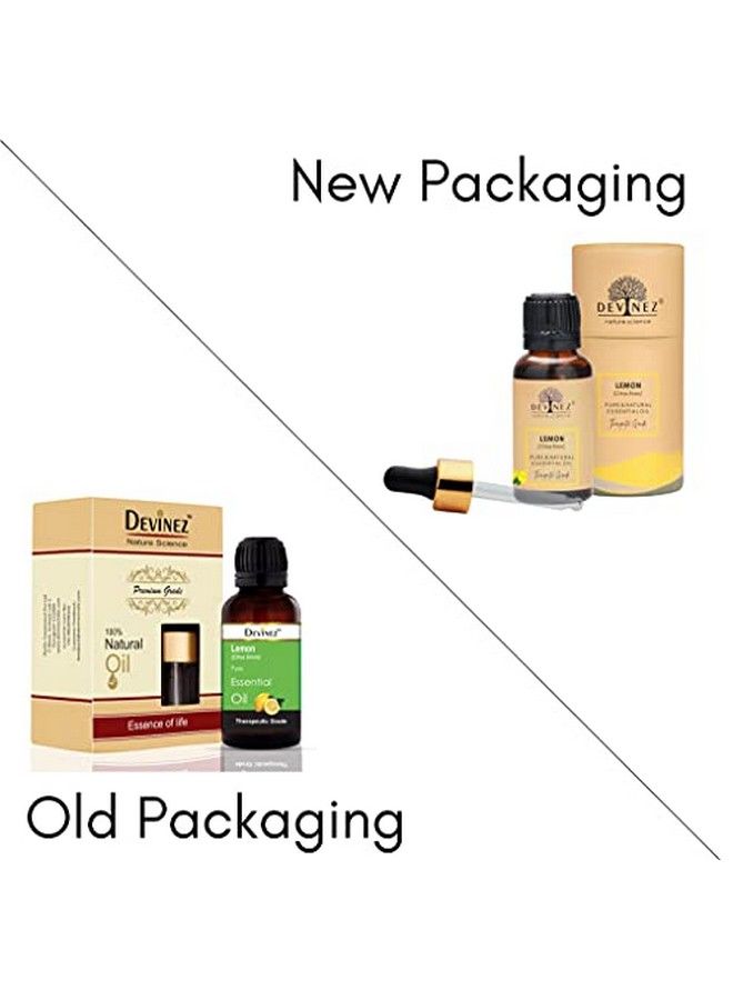 Devinez Lemon Cold Pressed Essential Oil 100% Pure Natural & Undiluted Therapeutic Grade For Face Aromatherapy Skin Pigmentation Hair And Massage 15Ml In Glass Bottle - Image 3