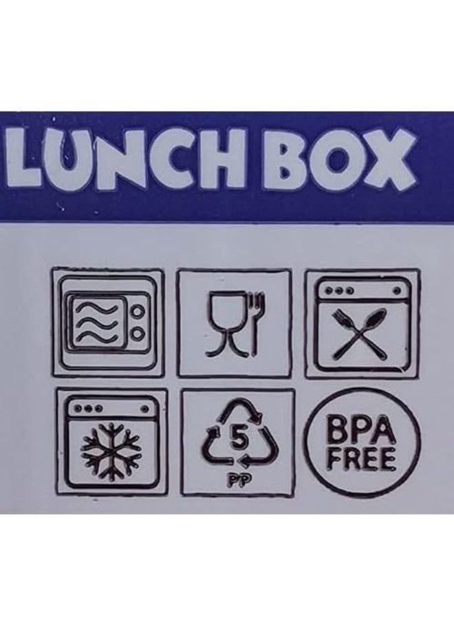 Generic Lunch Box for Boys and Girls - Large Capacity Food Container with Spoon and Fork - Perfect Size Durable Lunch Box for Meals on the Go, BPA Free, Food-Grade Materials, and Microwave Safe (Pink)  - Image 5