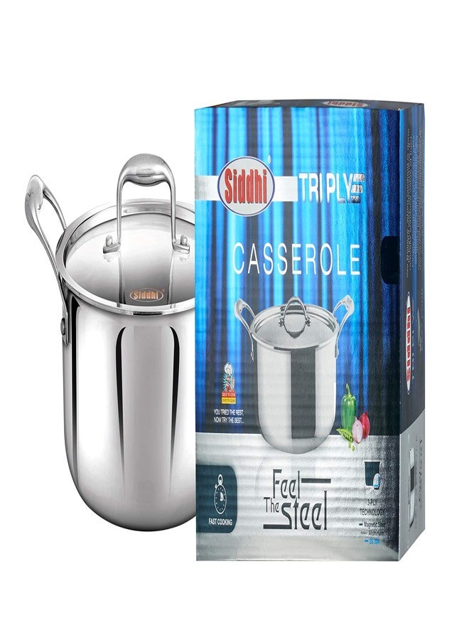 Siddhi Triply CASSEROLL with Lid and 22 cm Diameter and 4.1 LTR Capacity - Image 4