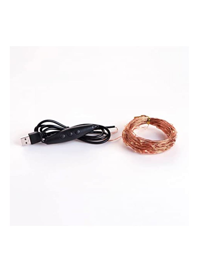 HILALFUL Decorative LED String Light | Fairy Lights for Indoor and Outdoor | Home Decoration in Ramadan, Eid, Wedding | Hanging Lighs for Bedroom Décor | Battery Operated | Warm White Light - Image 2
