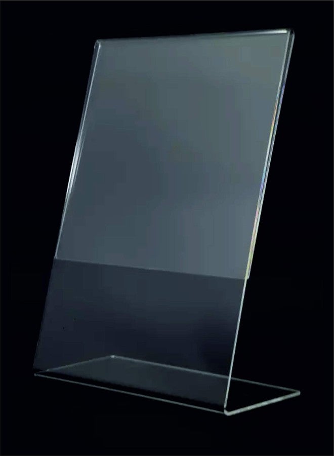 Clear Design Acrylic Table Display Stand 6x4 inch A-6 Sign Stand - Paper Holder and Menu Holder Display Pack of (5) - Image 5