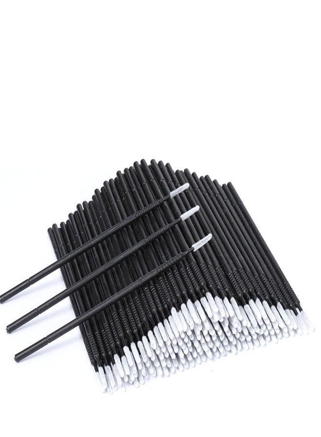 Exircy 200 Pcs Disposable Micro Brushes Micro Applicator Brush Disposable Lash Mascara Applicators for Eye Lashes Brows Eyelash Extension (Black) - Image 1