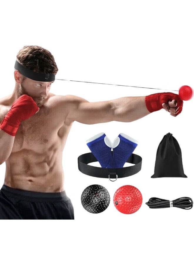 Dweck Duweike Boxing Speed Ball, Ufc Fighting Sanda Training, Stress Relief Head-Mounted Reaction Ball, Mma Double Ball - Image 1