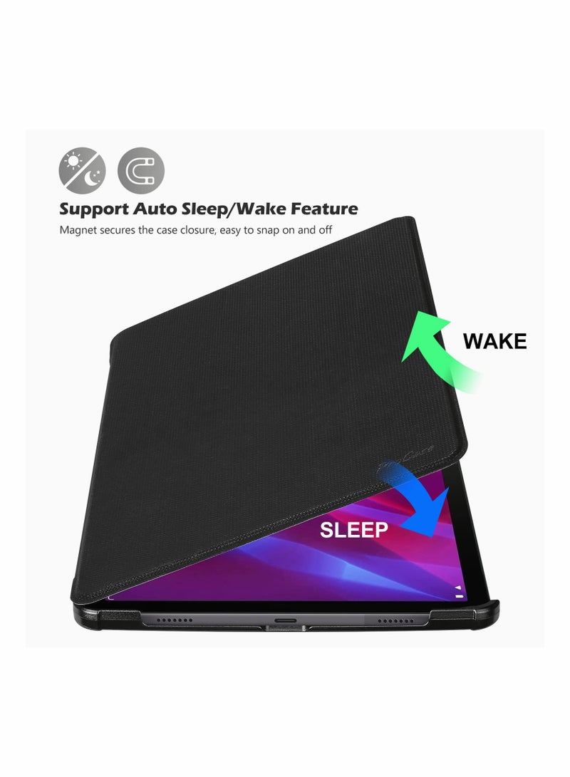 Shockproof Case for Lenovo Tab P11 Pro Gen 2 2022 Slim Stand Folio Protective Hard Shell Cover for 11.2 Inch Lenovo Tab P11 Pro 2nd Generation TB132FU Black - Image 3