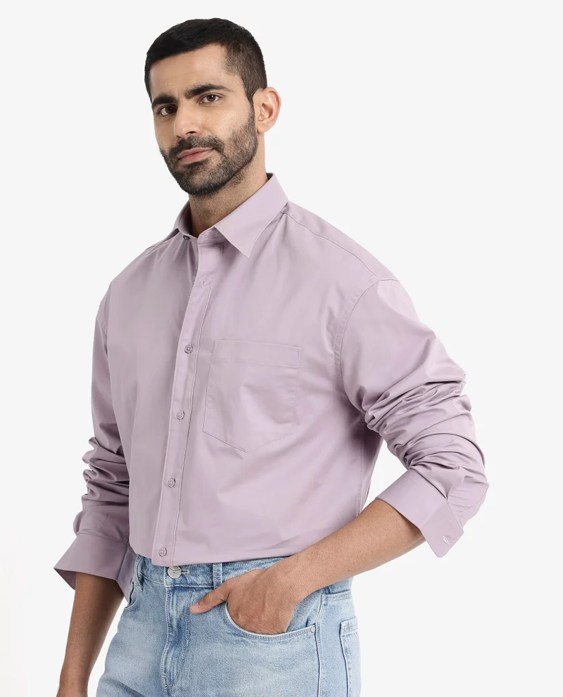 رير رابِت قميص قطن سادة رجالي
