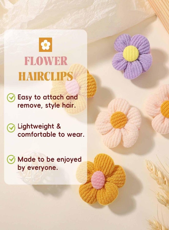 RupeeRise 14Pcs Infant Hair Clips, Non-Slip Small Barrettes for Toddler Girls, Cute Floral Snap Fasteners Hair Accessories for Little Kids and Toddlers - Image 5