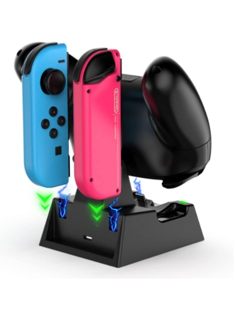Y&D Multifunctional Charger Docking Station for Nintendo Switch/Switch OLED/Switch Lite Console, Charging Dock Switch Pro Controller Joycons - Image 1