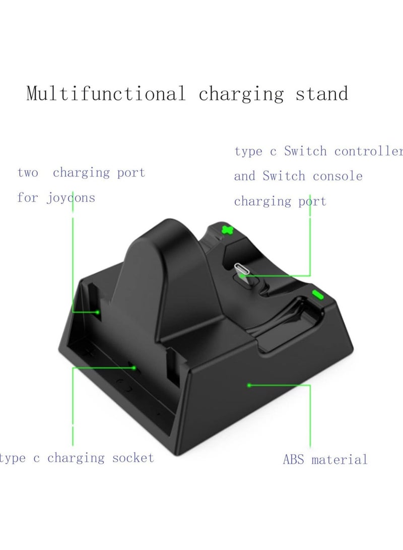Y&D Multifunctional Charger Docking Station for Nintendo Switch/Switch OLED/Switch Lite Console, Charging Dock Switch Pro Controller Joycons - Image 3