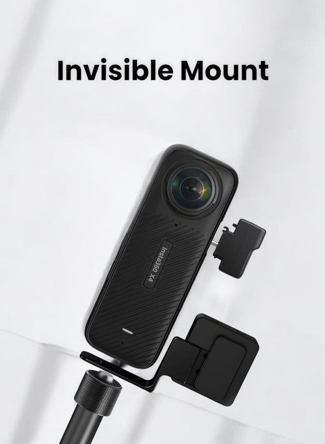 GetZget حامل ميكروفون خارجي من GetZget® متوافق مع كاميرات insta360 X5/ X4/ X3/ X2، حامل ميكروفون خارجي غير مرئي - ملحقات - Image 4
