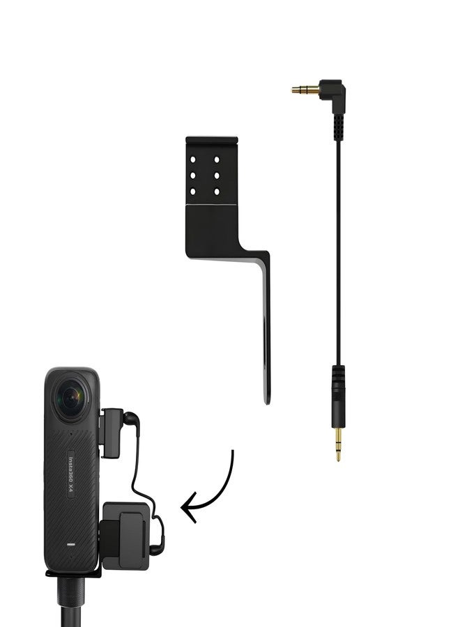 GetZget حامل ميكروفون خارجي من GetZget® متوافق مع كاميرات insta360 X5/ X4/ X3/ X2، حامل ميكروفون خارجي غير مرئي - ملحقات - Image 1