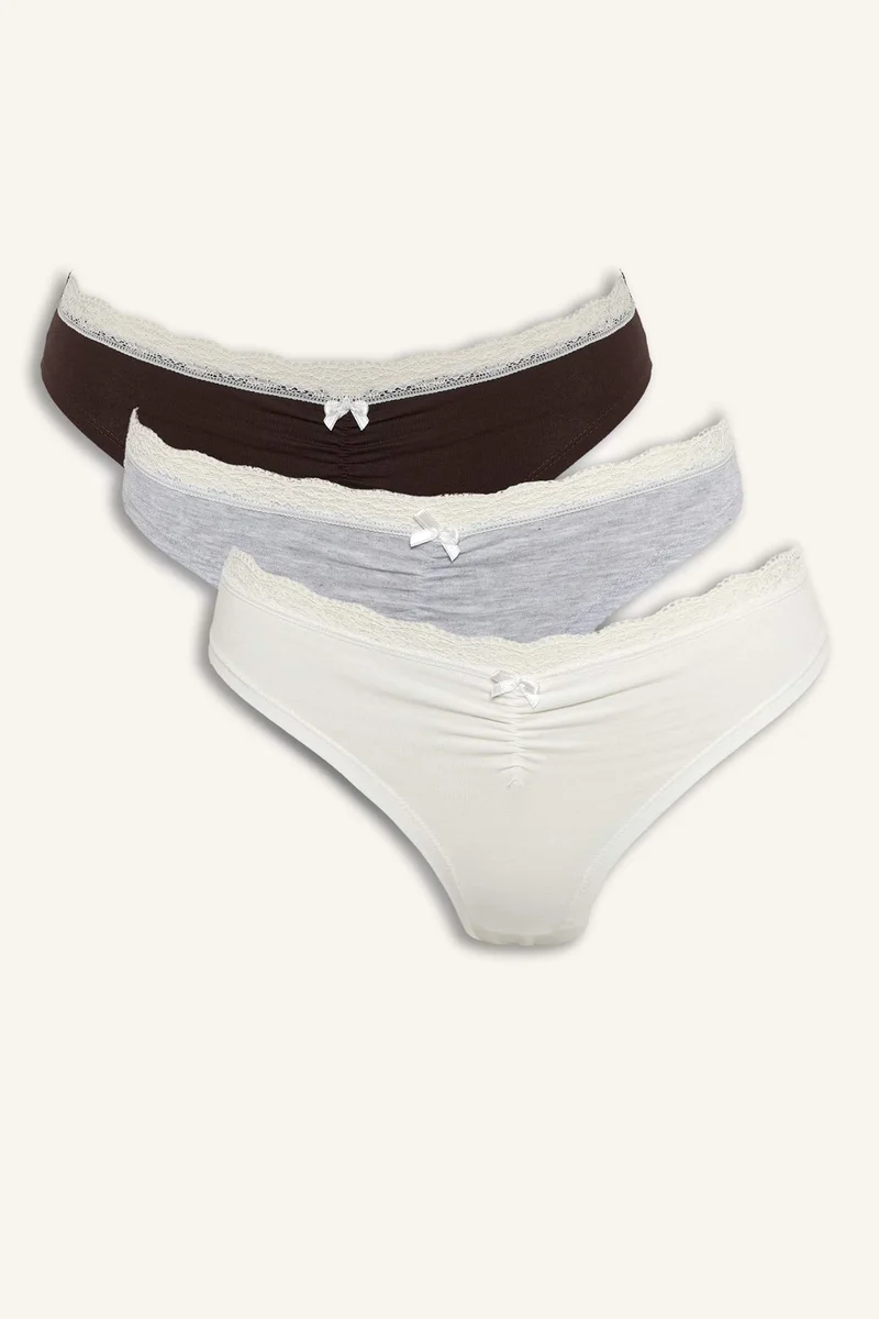 ديفاكتو Lace Detail 3 Piece Panties