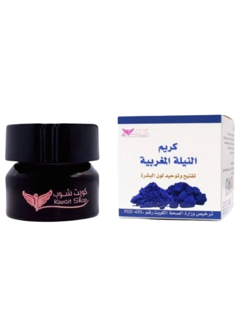 Kuwait Shop Moroccan Indigo Cream for Skin Lightening and Unifying Tone from Kuwait Shop, 50g - Image 1