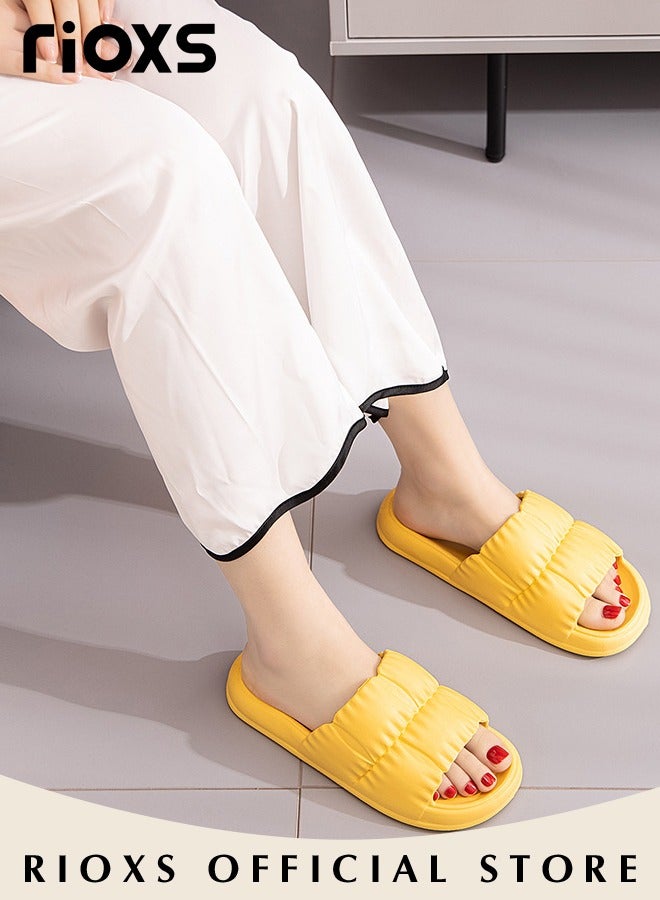 RIOXS Unisex Shower Slippers Men Women Non-Slip Soft Sole Sandal Flat Slippers For Bathroom Or Indoor Use - Image 5