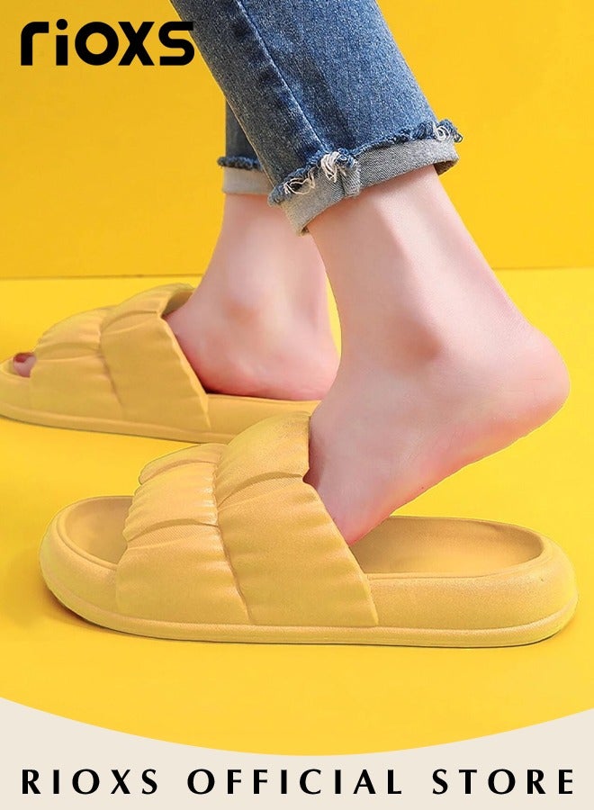 RIOXS Unisex Shower Slippers Men Women Non-Slip Soft Sole Sandal Flat Slippers For Bathroom Or Indoor Use - Image 4