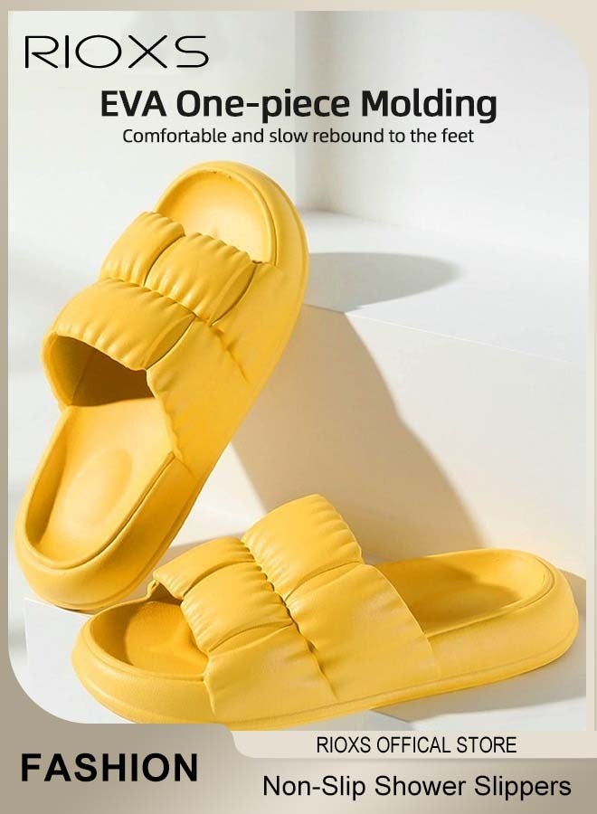 RIOXS Unisex Shower Slippers Men Women Non-Slip Soft Sole Sandal Flat Slippers For Bathroom Or Indoor Use - Image 3