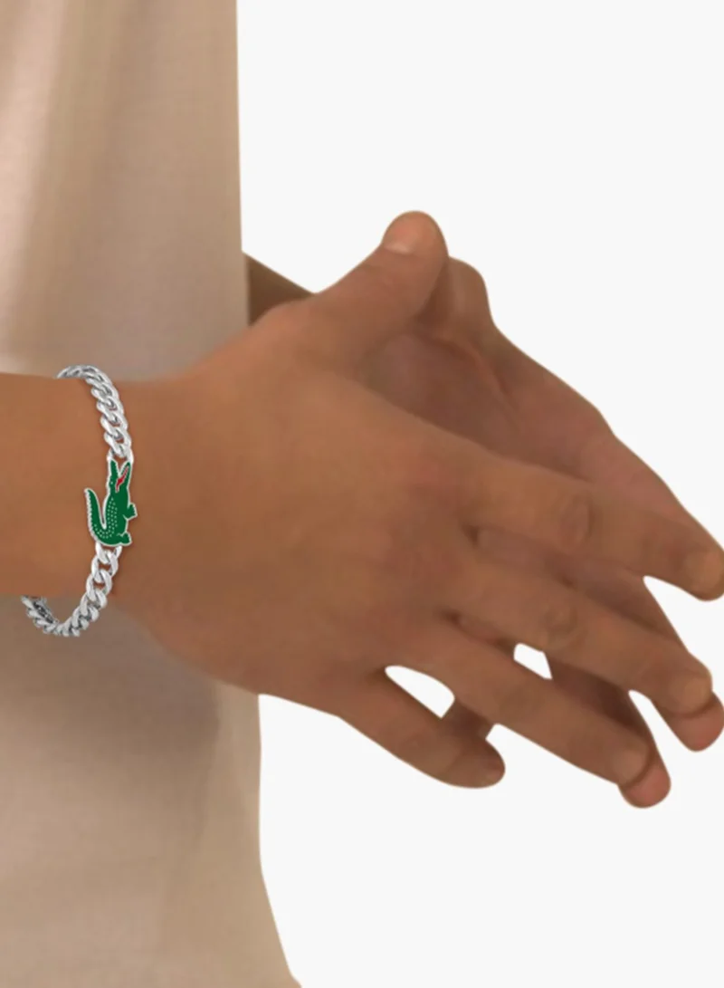 لاكوست Lacoste Men's Silver Chain Bracelets - 2040226
