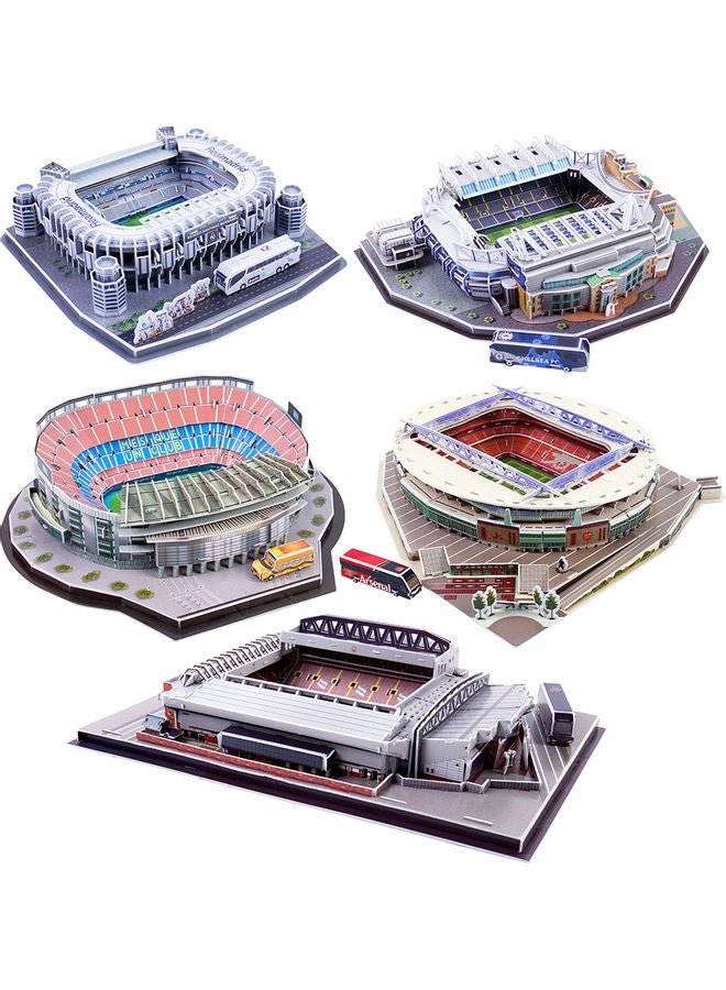 Football Soccer Stadium Model 3D Jigsaw Puzzles Set - Image 2