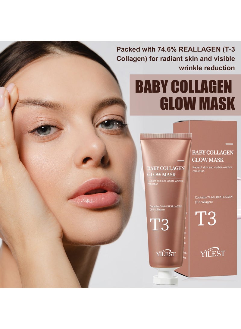 YILEST PESTLE + ROAD Baby Collagen Glow Mask|70ml - Image 2