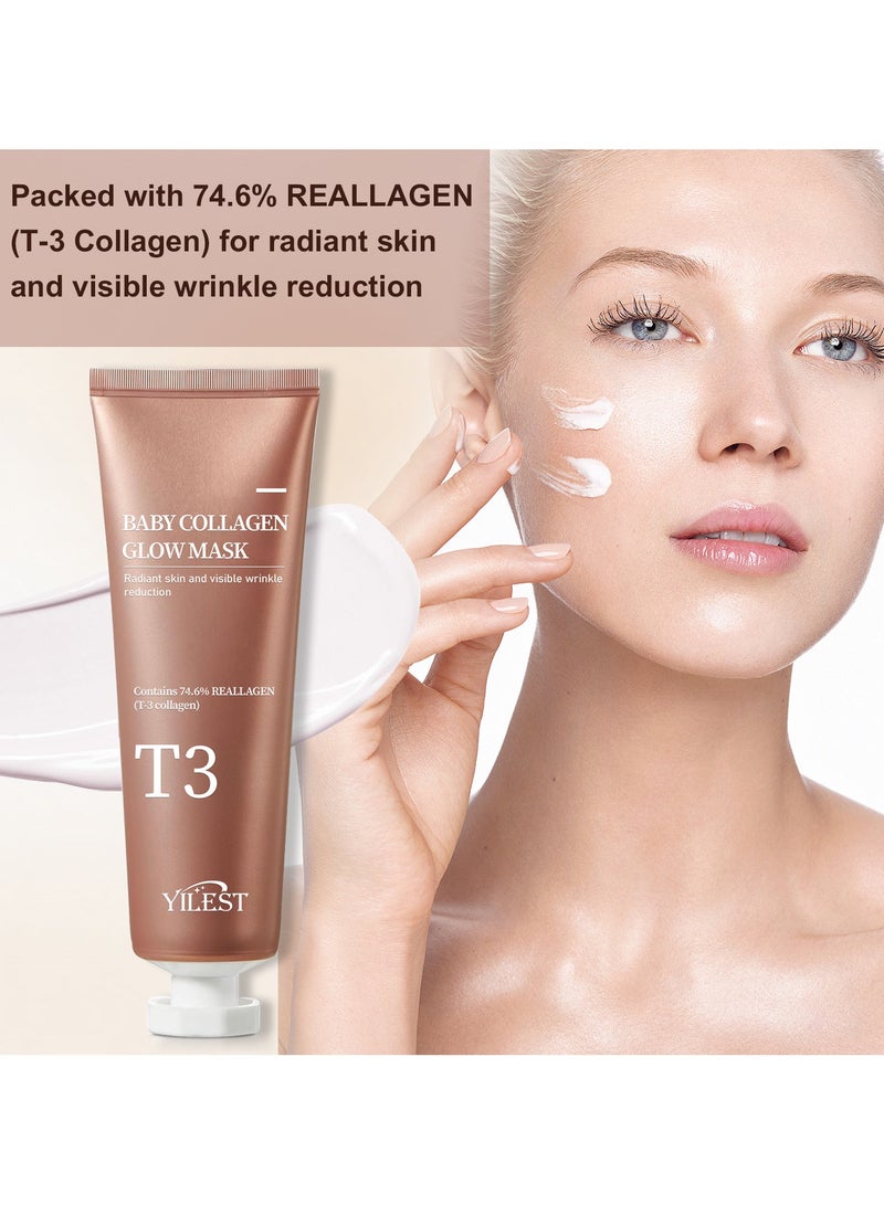 YILEST PESTLE + ROAD Baby Collagen Glow Mask|70ml - Image 4