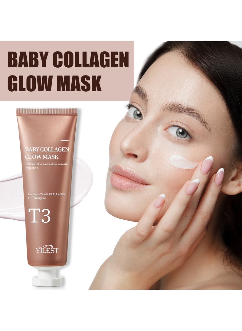 YILEST PESTLE + ROAD Baby Collagen Glow Mask|70ml - Image 5